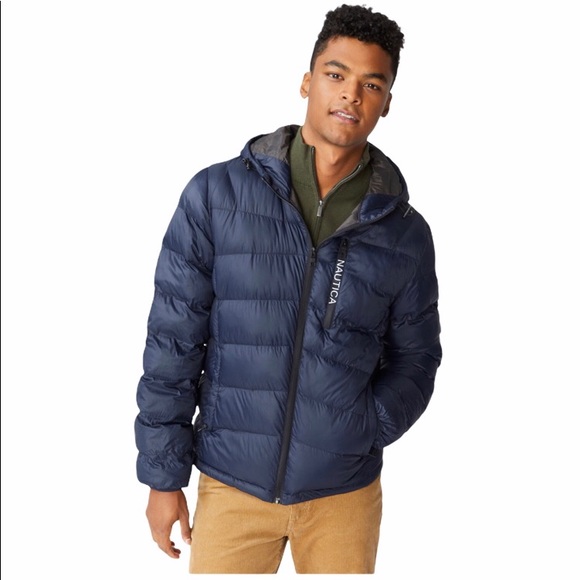 Nautica Jackets & | Nwtnautica Mens Quilted Hoodiedark Navy |